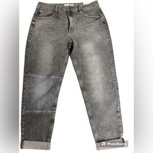 KanCan Frankie Mixed Denim High Rise Straight Leg Jeans size 29